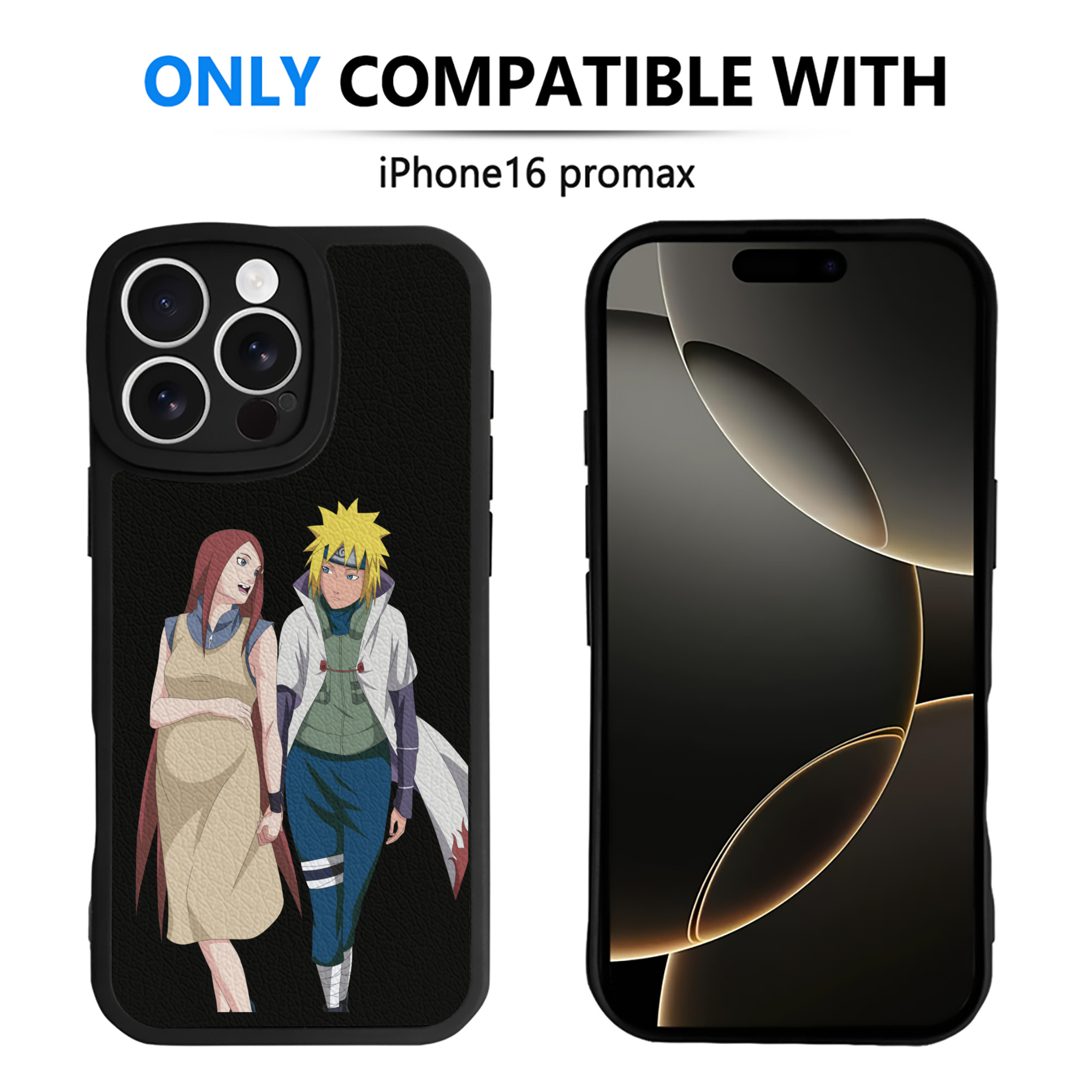 （画像用） NARUTO -ナルト- 波風 ミナト Namikaze Minato 【iPhone 16シリーズ対応】シリコンスマホケース（レザー調） 材質：シリコン